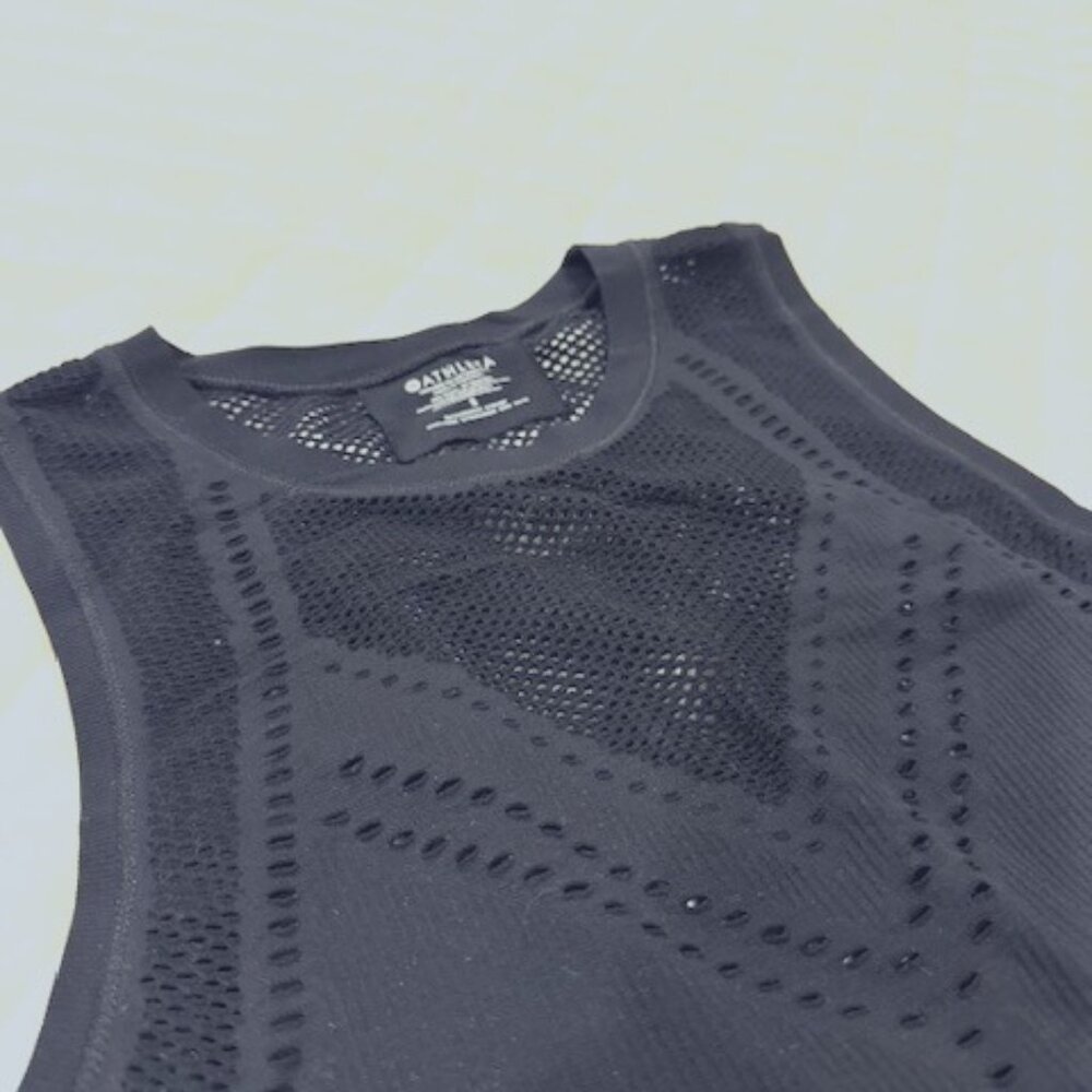 Athleta Oxygen Seamless Black Tank Size S